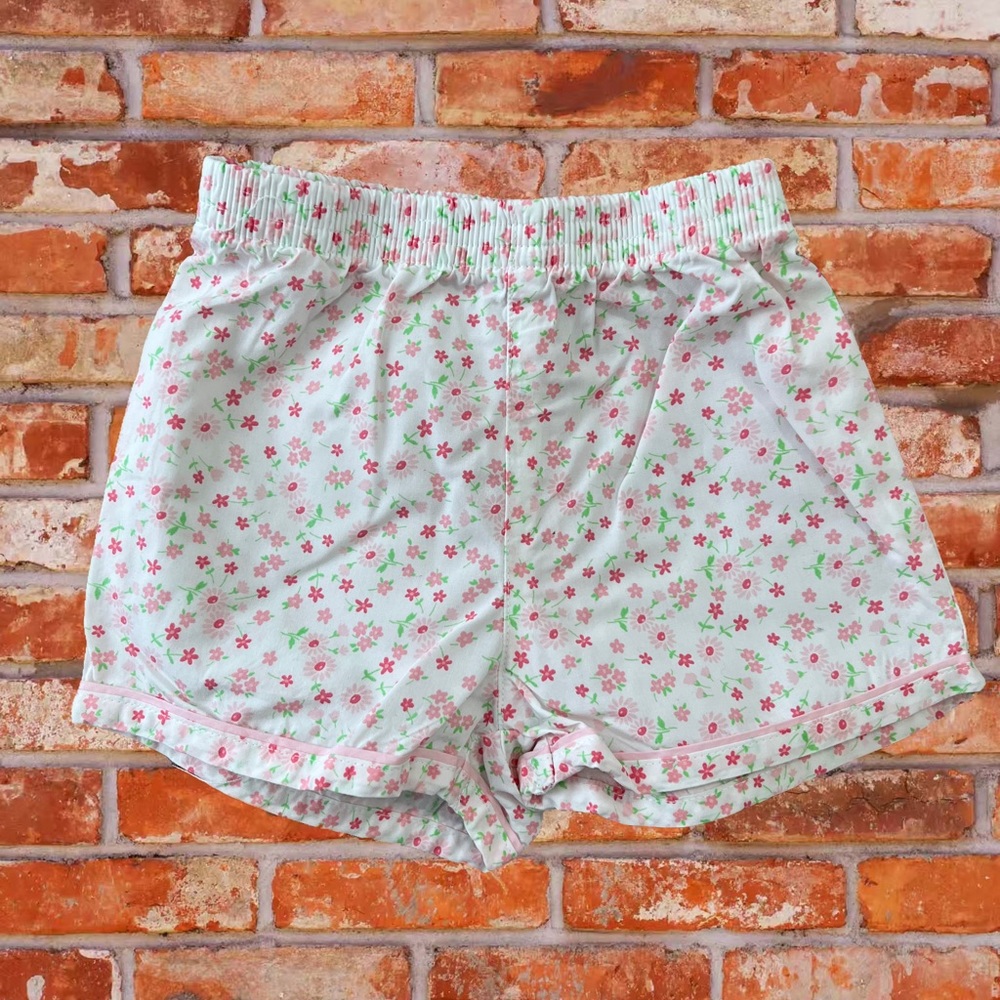 Baby Gap White and Pink Floral Shorts, 3-6 months